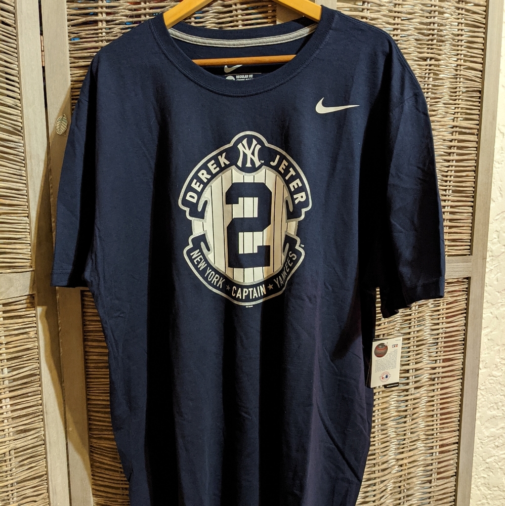 Nike MLB New York Yankees Derek Jeter T Shirt Tee